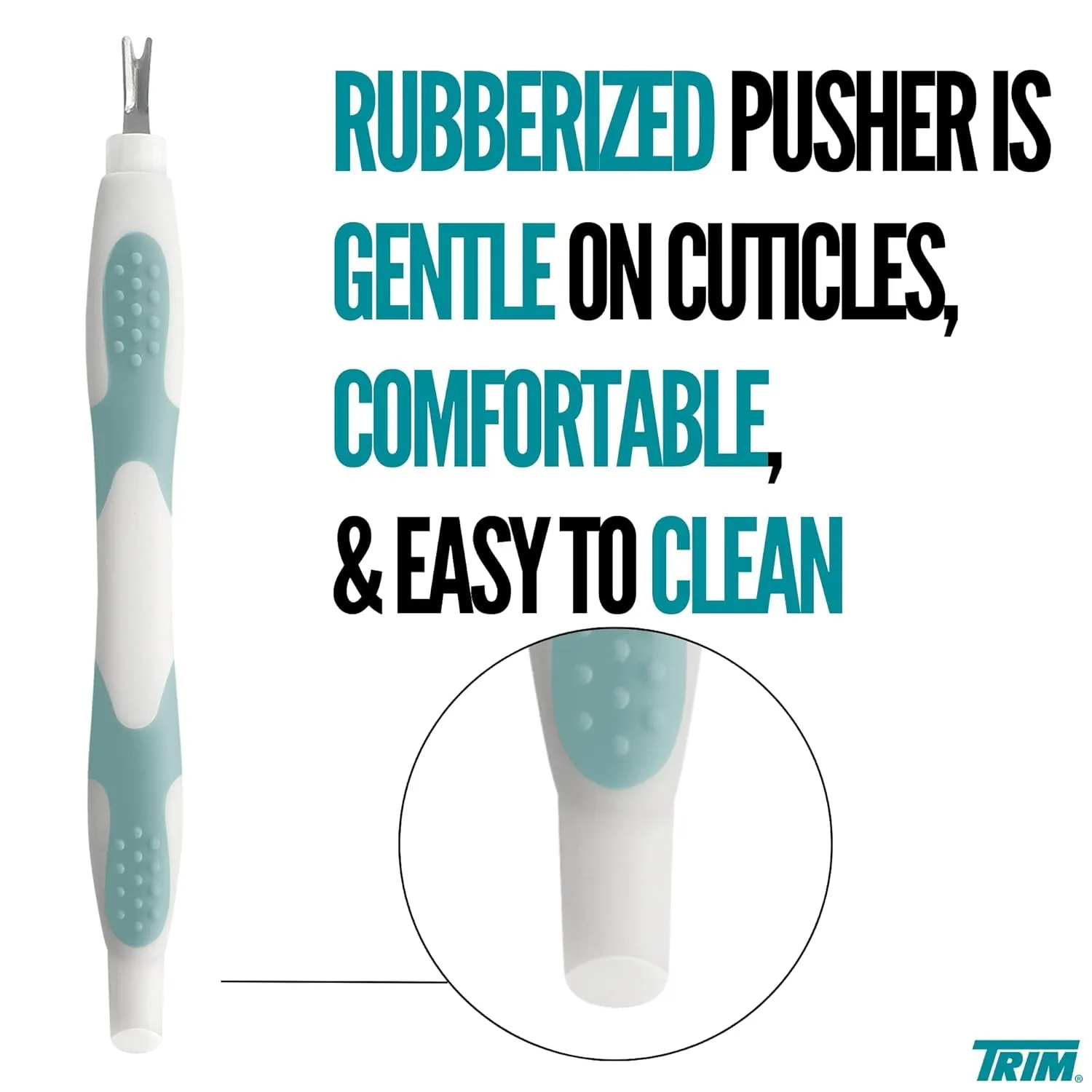 Cuticle Pusher and Remover - Dual-Ended Cuticle mer Tool for Manicures and Pedicures – Ergonomic Design with Non-Slip Grip – Nail Care Essential