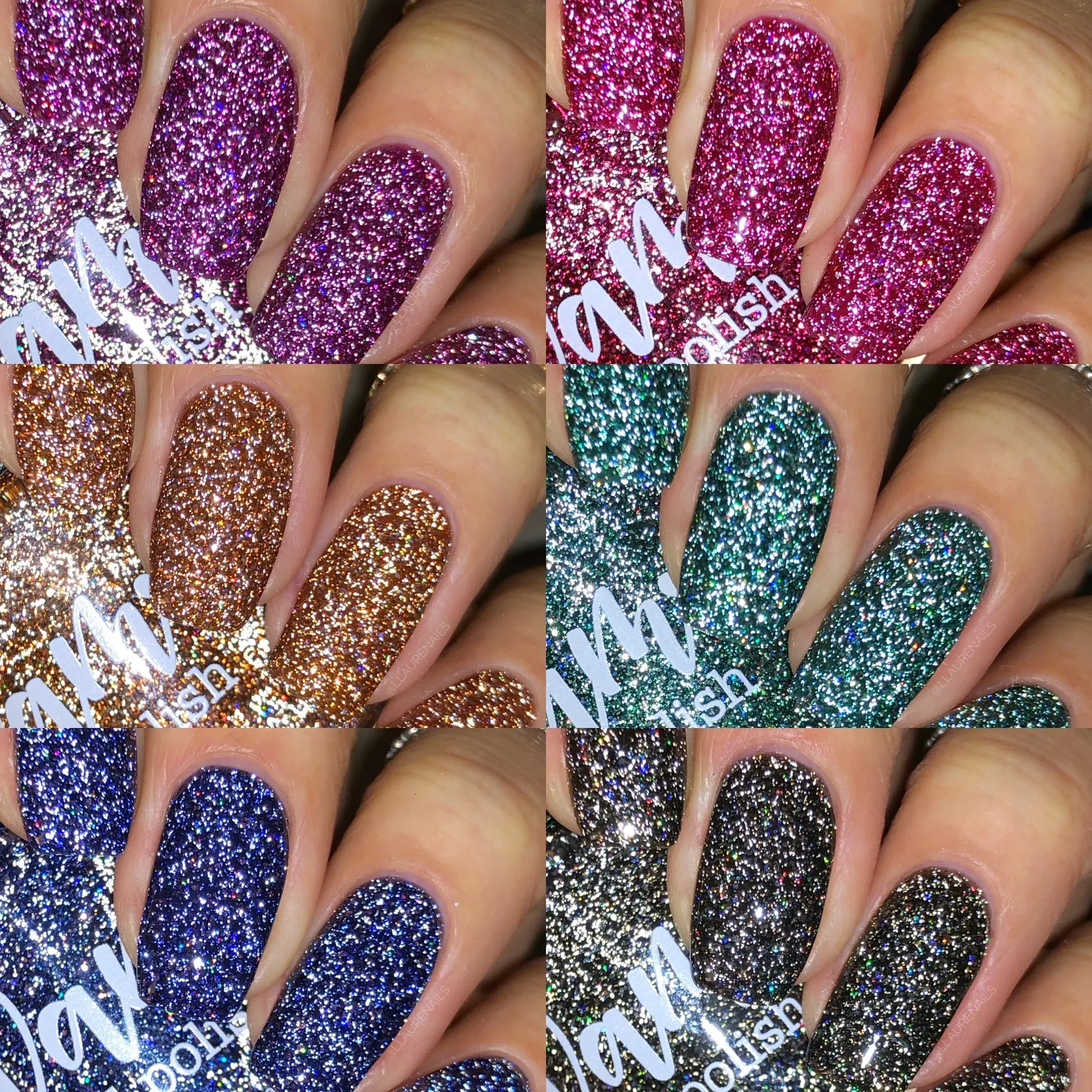 Dam Nail Polish - Bitten Collection - Full Collection (6 Bottles)