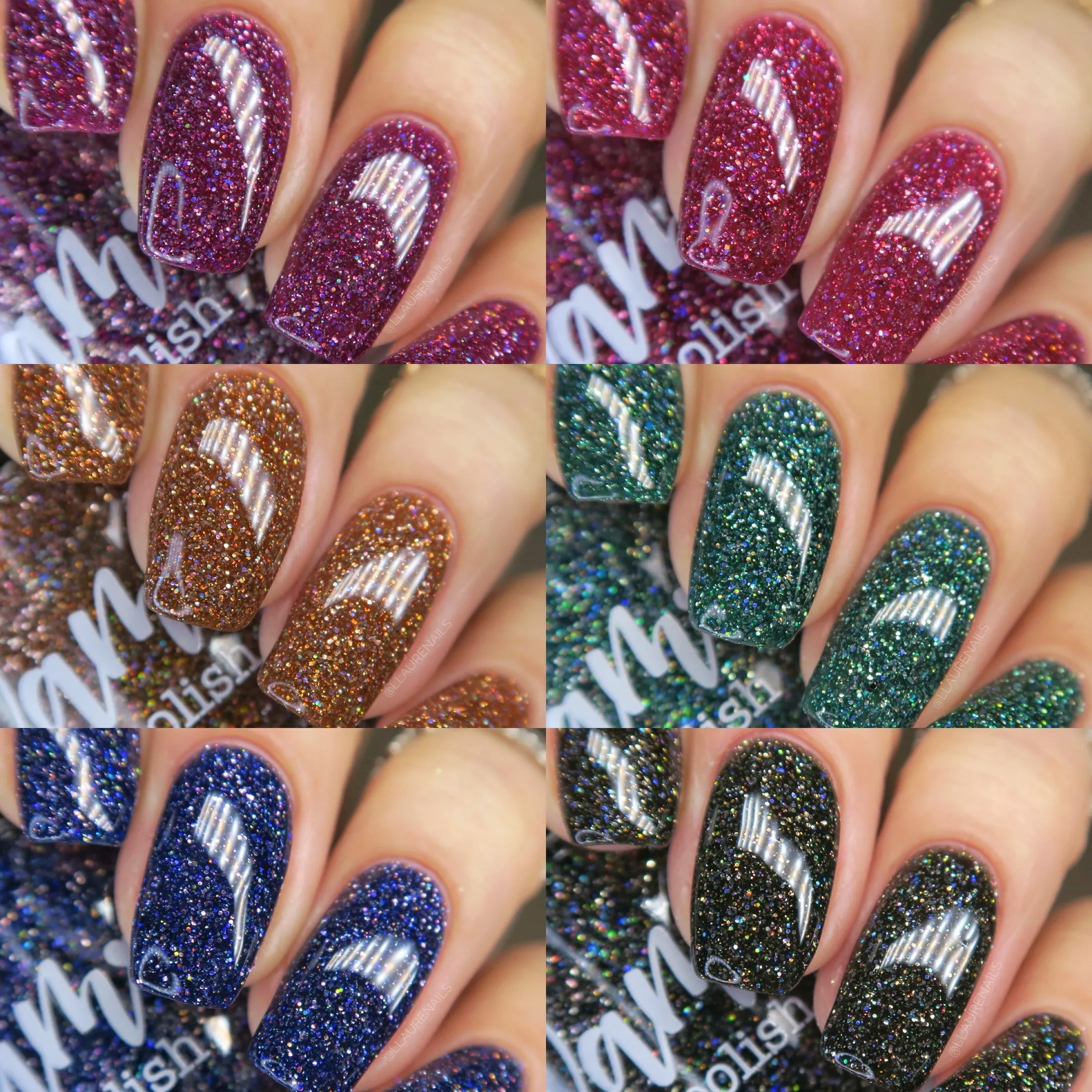 Dam Nail Polish - Bitten Collection - Full Collection (6 Bottles)