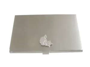 Denmark Map Shape Business Card Holder