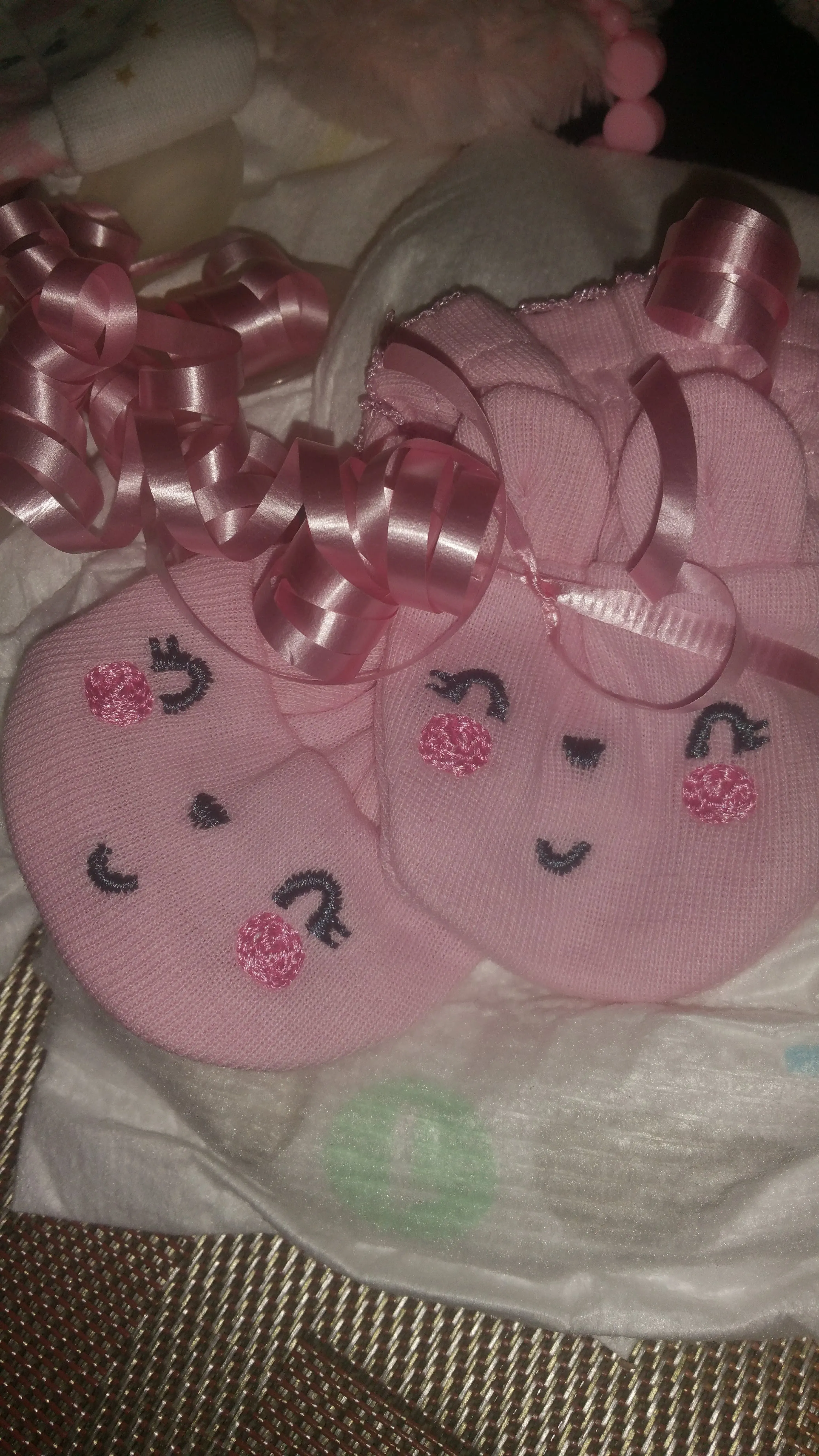 Diaper Cake Wreath - Girl