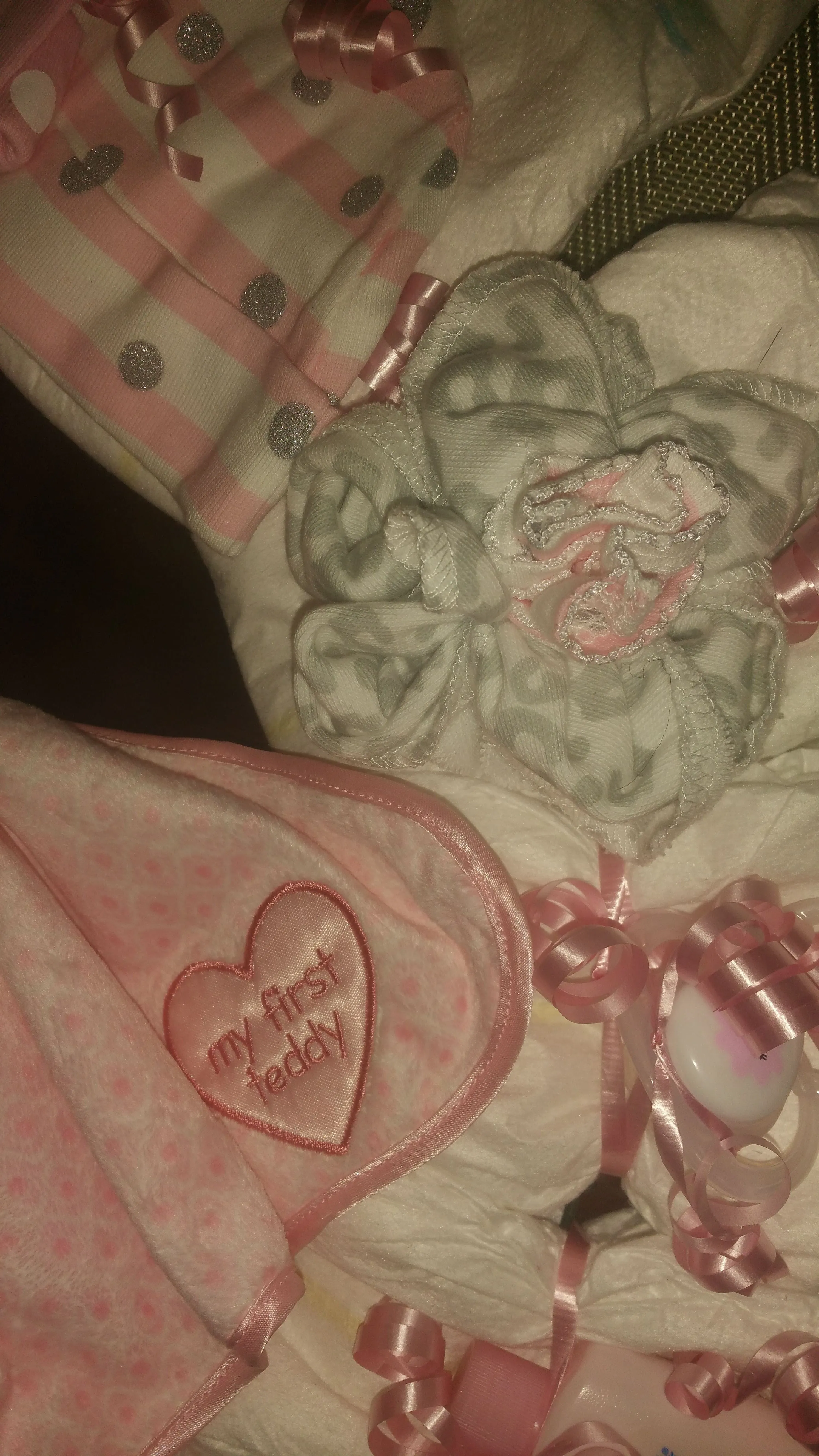 Diaper Cake Wreath - Girl
