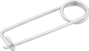 Diaper Pin - 2.875 in Long - 0.090 in Wire Diameter - Steel - Natural - Coil-Over Kit - Set of 10