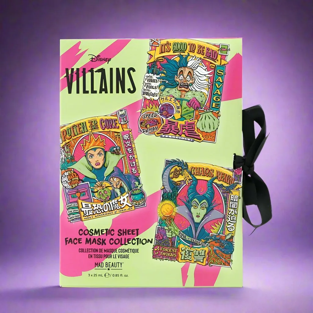 Disney Wicked Villains Cosmetic Sheet Mask TrioCosmetic Sheet Mask