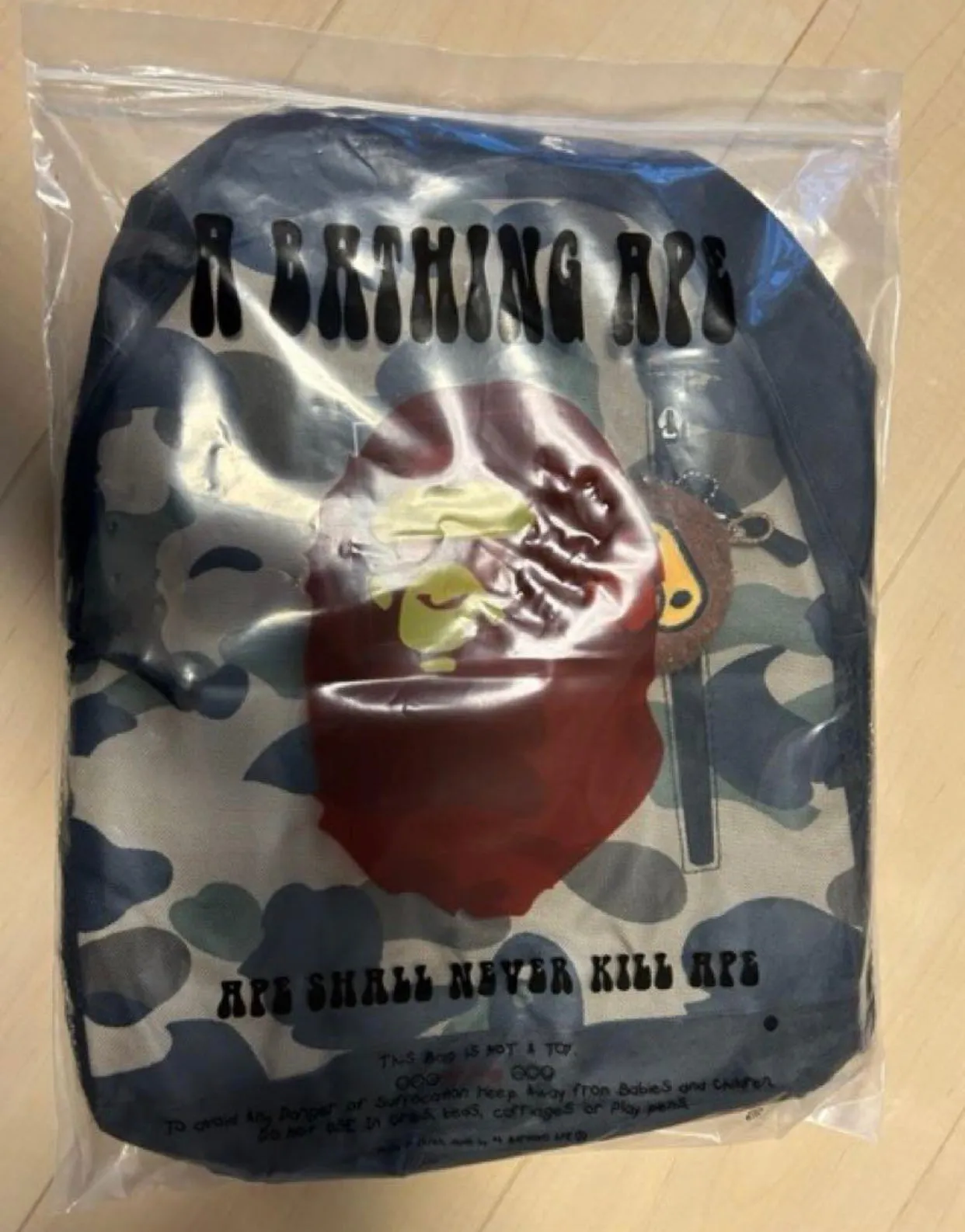 DS! A Bathing Ape Bape 2022SS Baby Milo 1st Camo Backpack   Charm Set