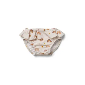 Elise Baby Girl Swim Pants - Rainbow love sandy