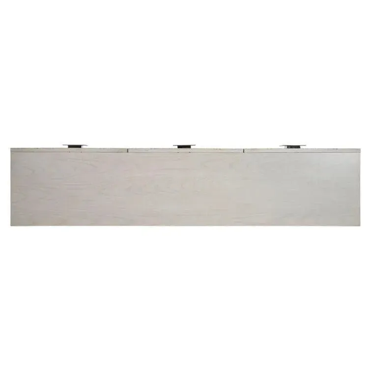 Elizabeth 3 Drawer Credenza with Silver Legs