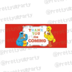 Elmo Theme Treat Bag Toppers