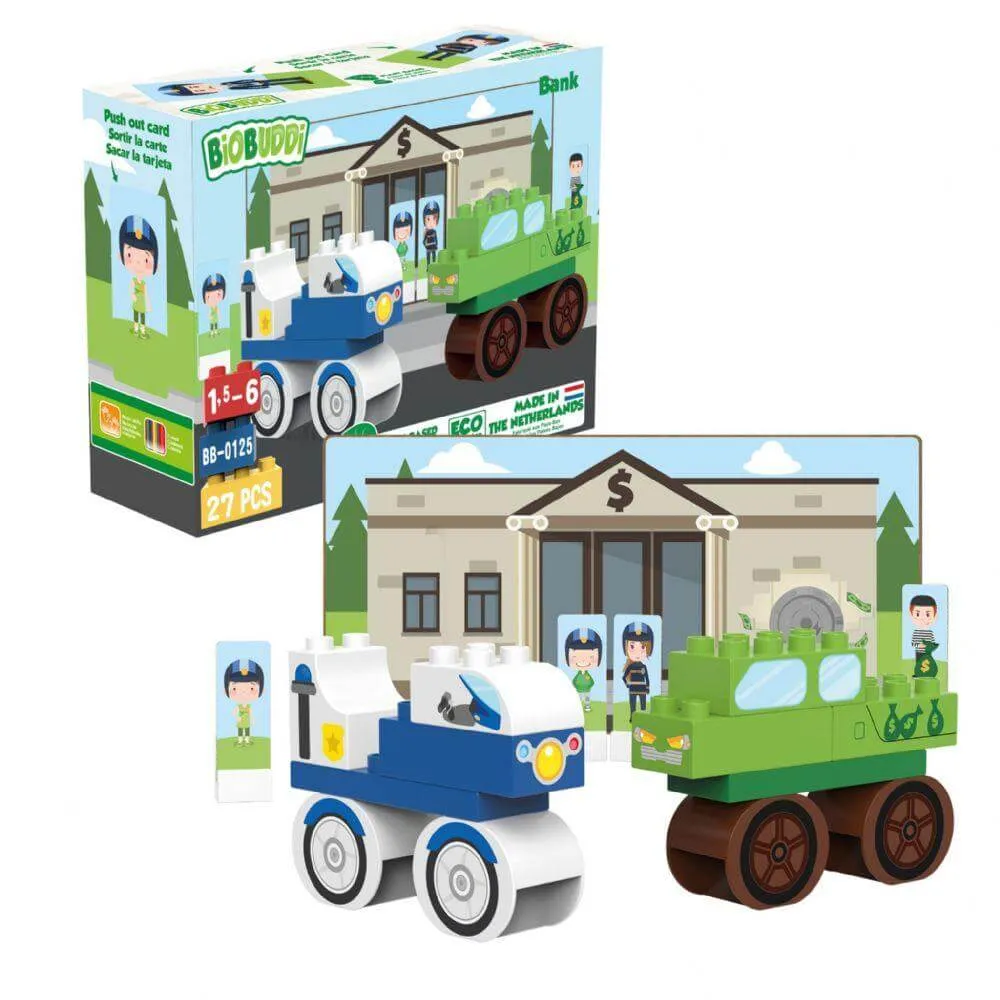 Environmentally Friendly Building blocks Town Bank age 1.5 to 6 years