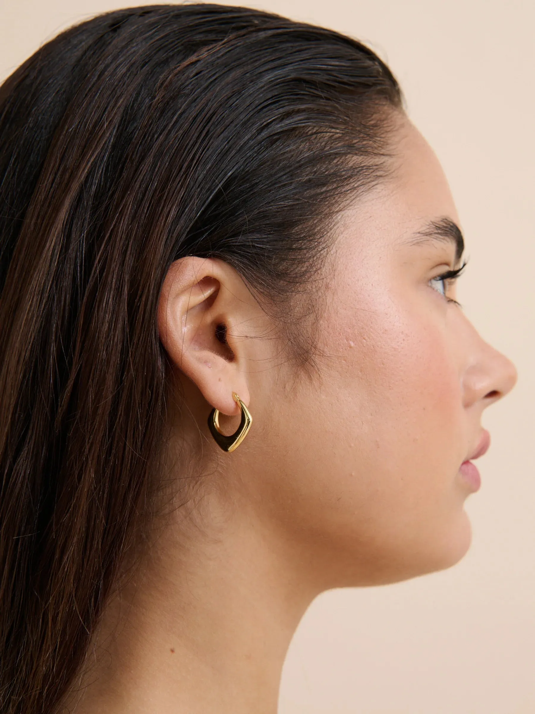 ERICA 18K GOLD PLATED EARRINGS - GOLD