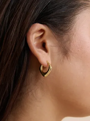 ERICA 18K GOLD PLATED EARRINGS - GOLD