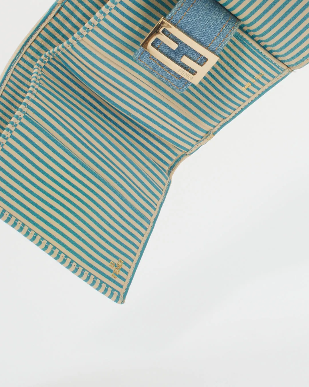 Fendi Denim Zucca Print Wallet