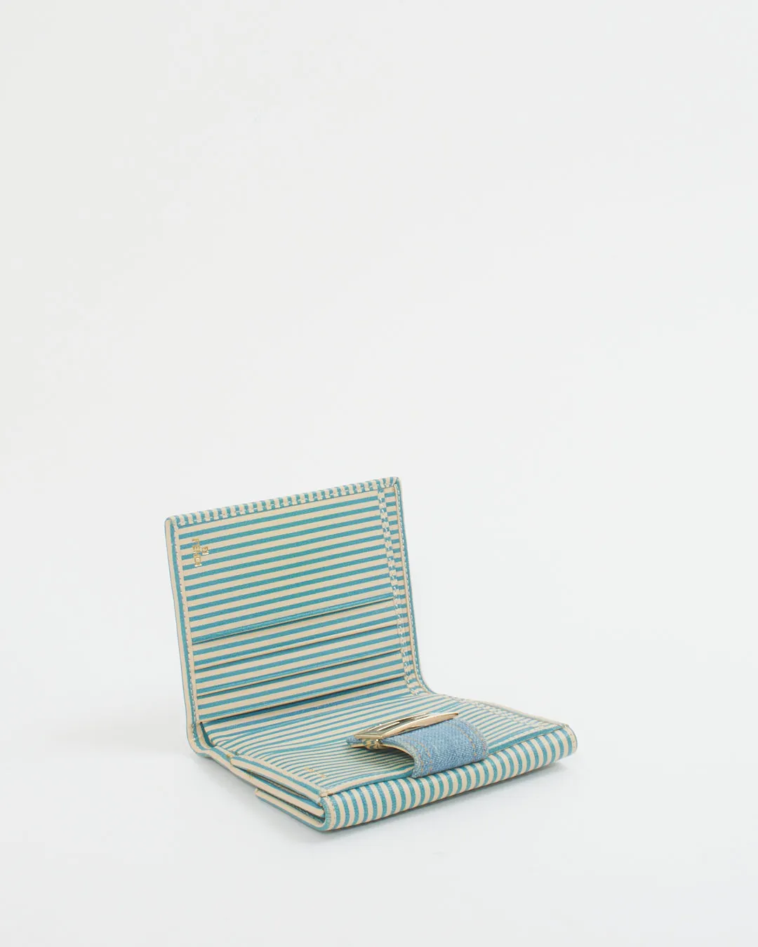 Fendi Denim Zucca Print Wallet