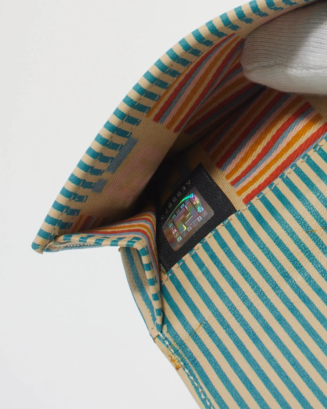 Fendi Denim Zucca Print Wallet