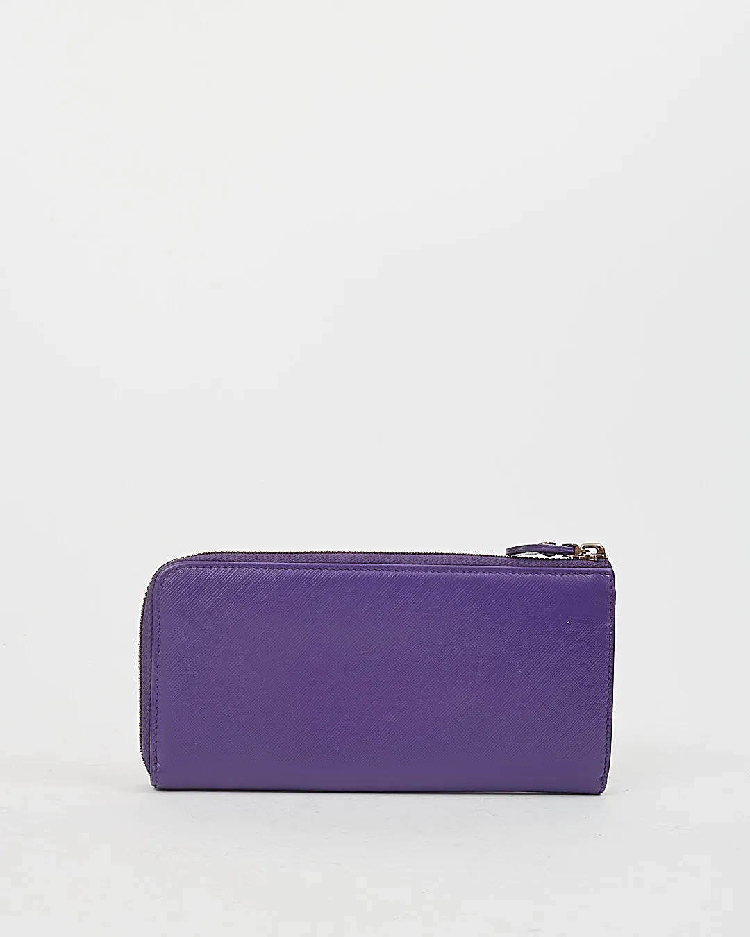 Ferragamo Purple Leather Gancini Wallet