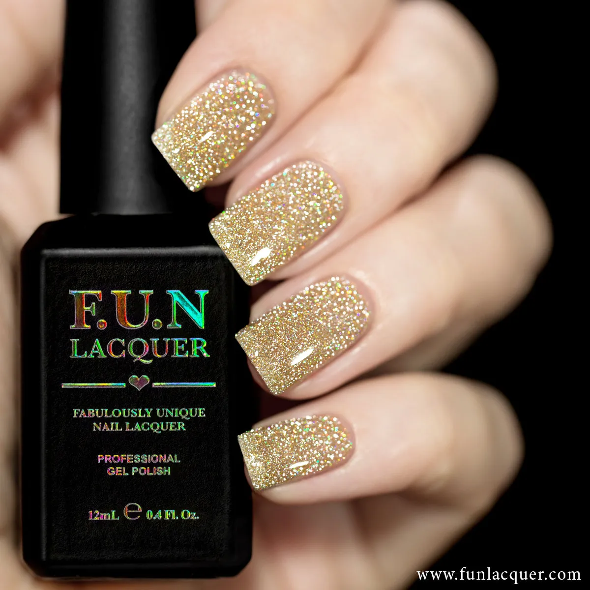 Flash Gold Diamond Dust Gel Polish