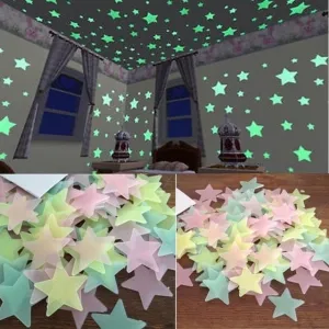 Fluorescent Glow In The Dark Stars