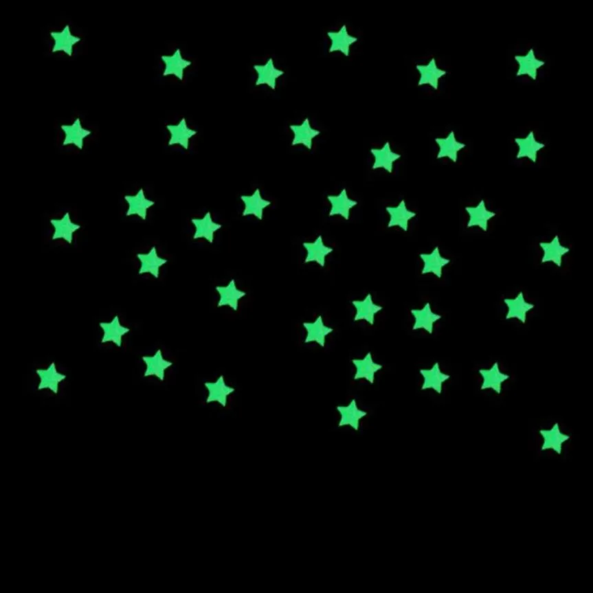 Fluorescent Glow In The Dark Stars