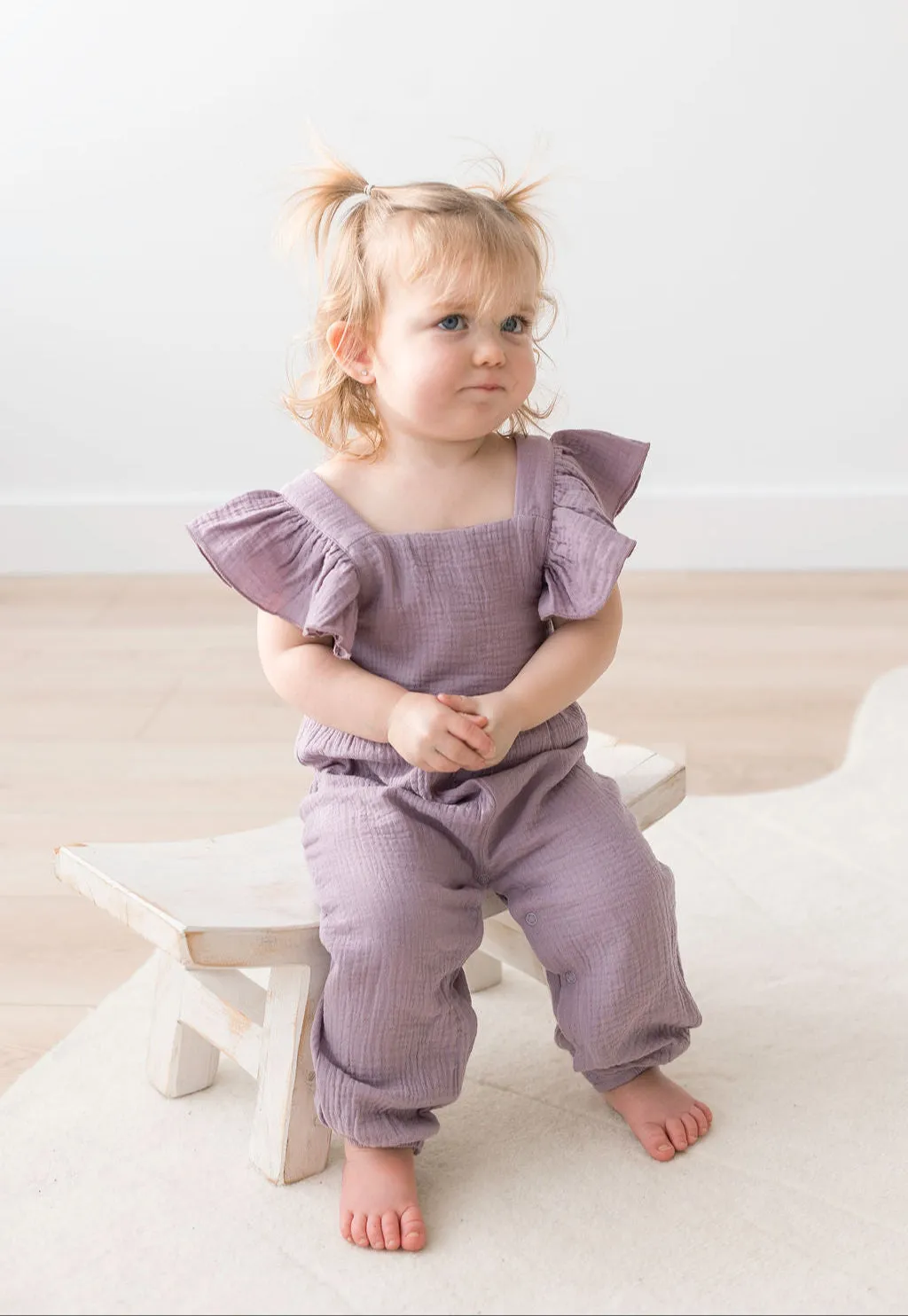 Flutter Jumpsuit | Lilac
