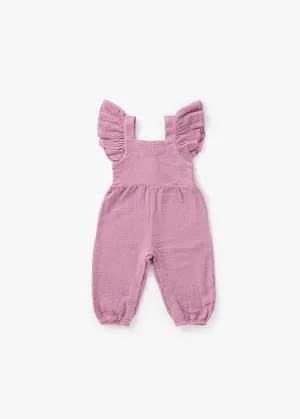 Flutter Jumpsuit | Mauve