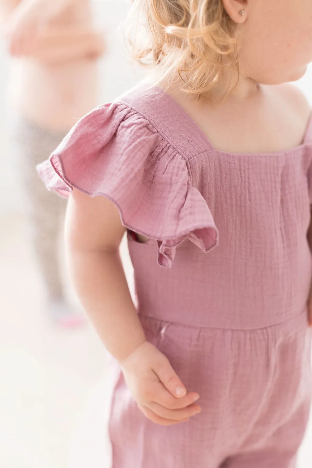 Flutter Jumpsuit | Mauve