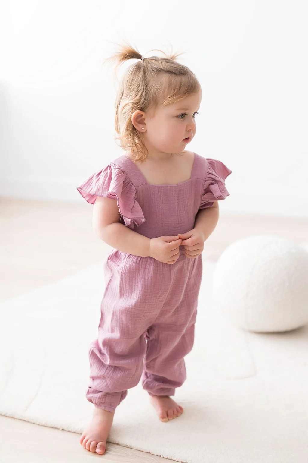 Flutter Jumpsuit | Mauve