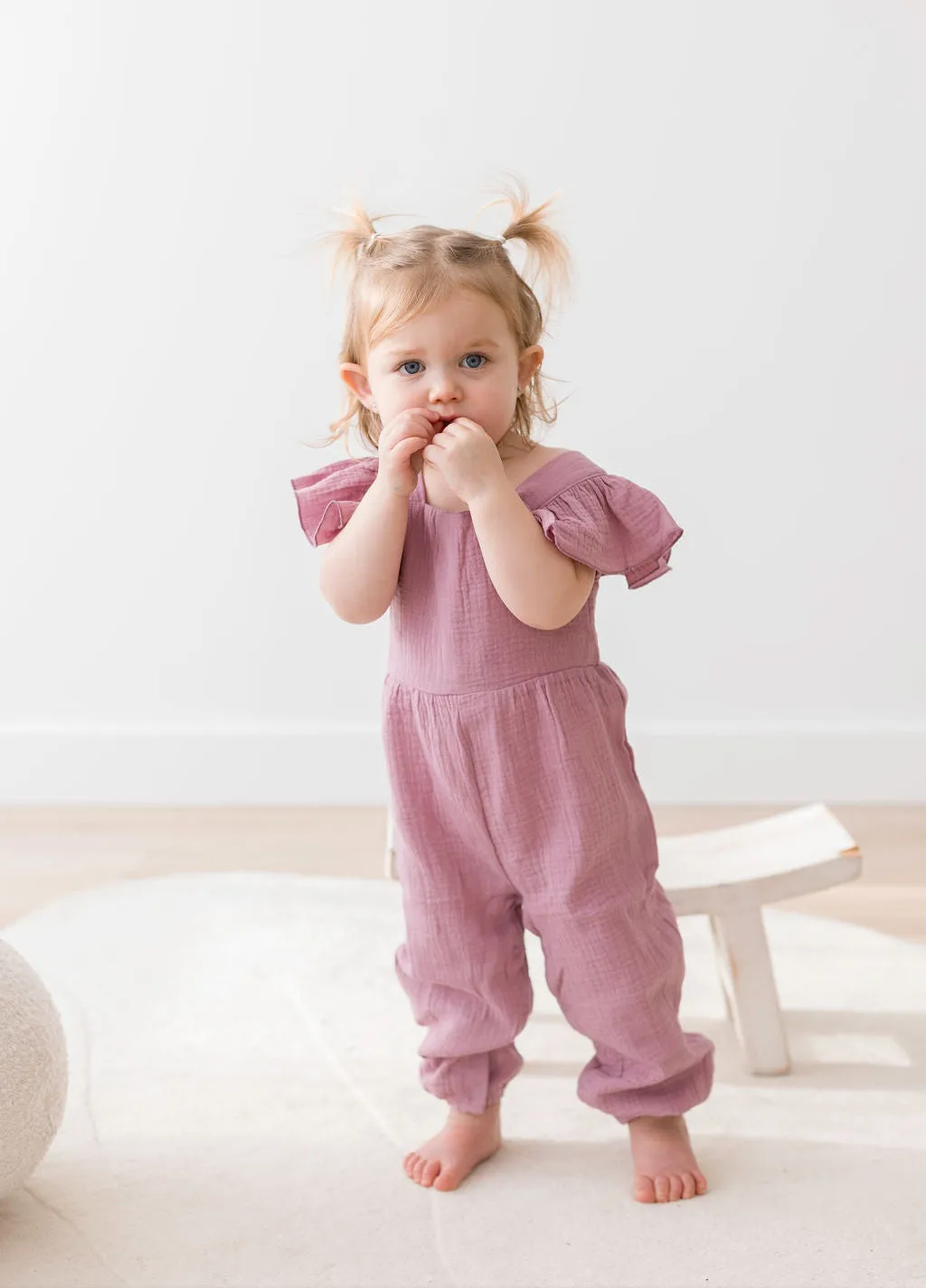 Flutter Jumpsuit | Mauve