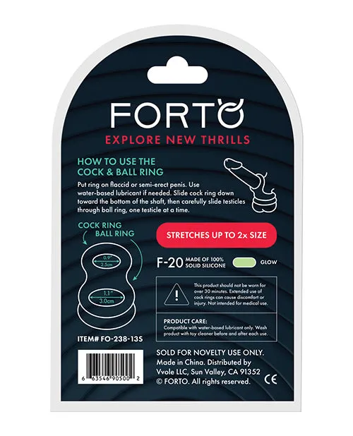 Forto F-20 50-67mm Liquid Silicone Balls Stretcher - Glow In The Dark