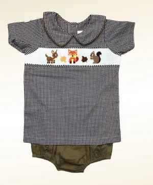 Fox and friends boys smocked short set