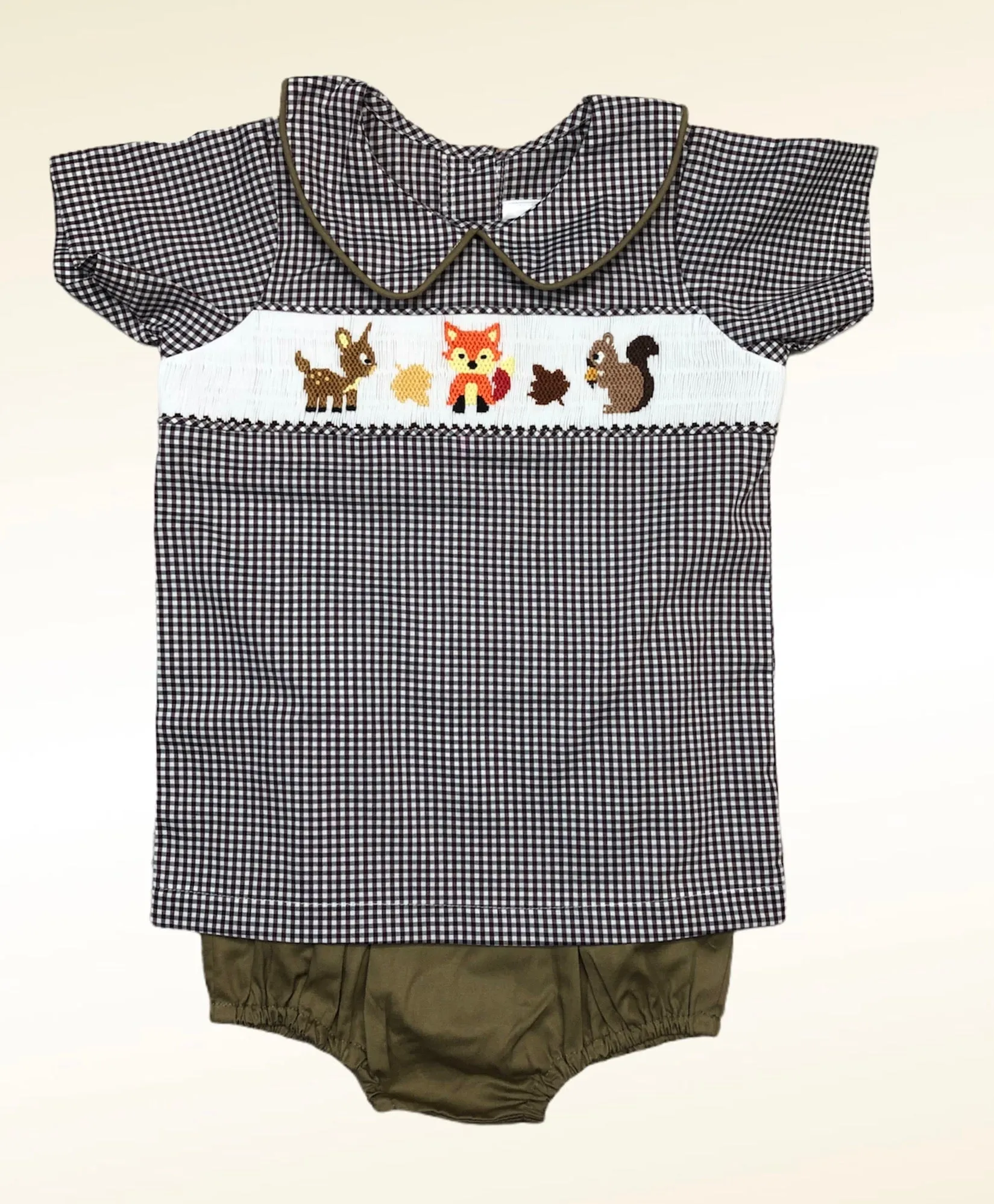 Fox and friends boys smocked short set