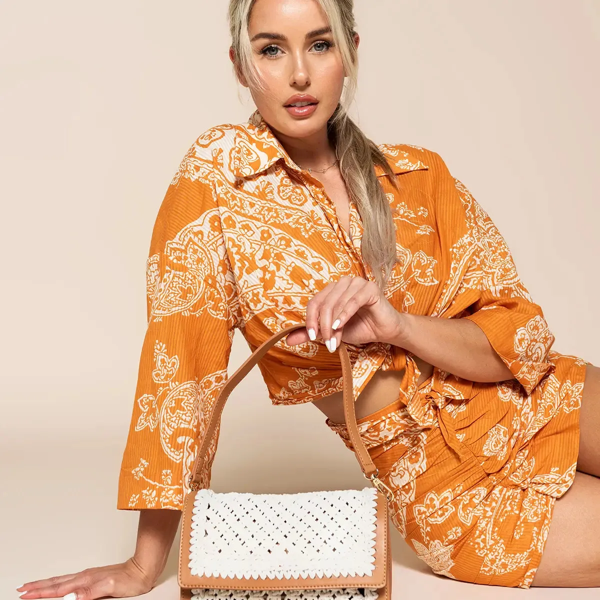 Gianna Macrame Woven Crossbody