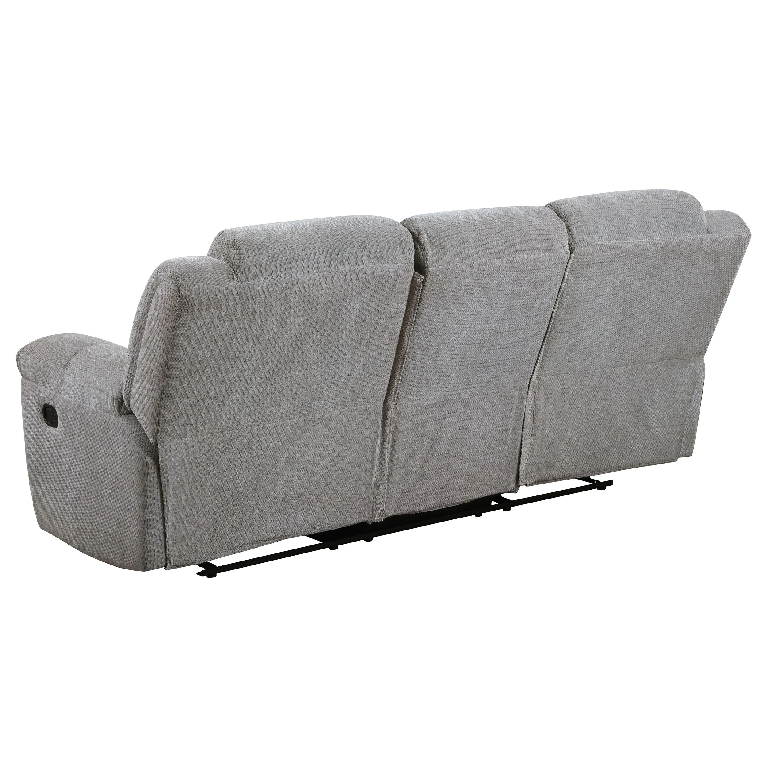 Gilson 2-piece Chenille Upholstered Reclining Sofa Set Grey