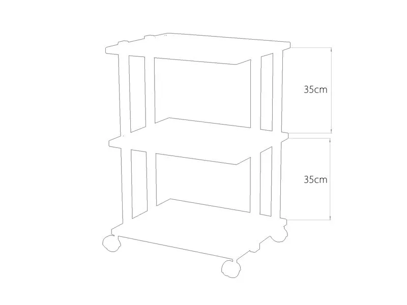 Giovanni Cosmetic Trolley Type 1041