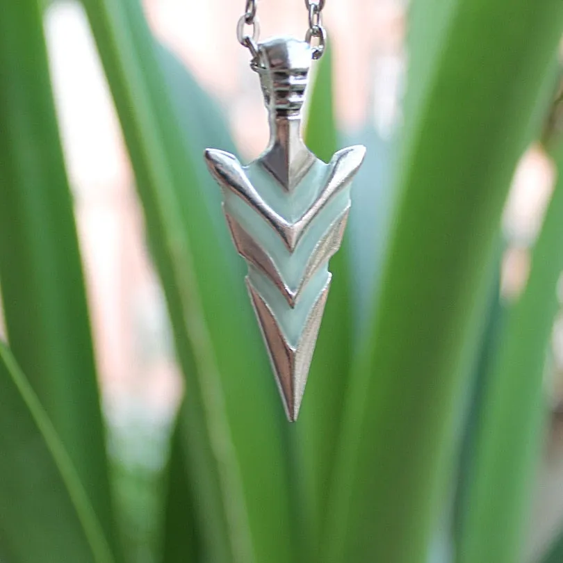 Glow In The Dark Arrowhead Necklace