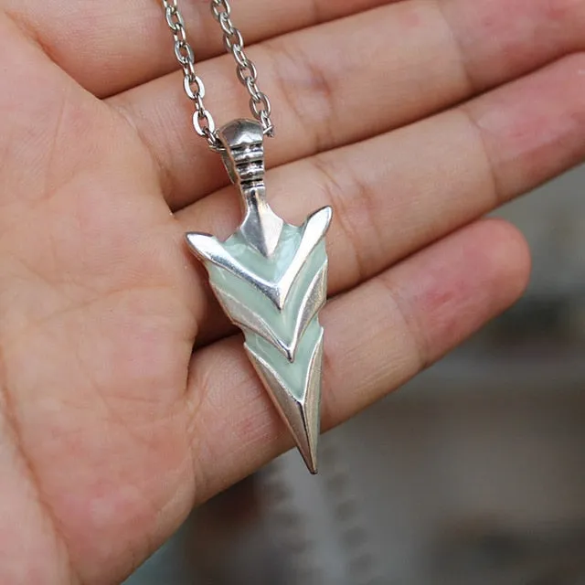Glow In The Dark Arrowhead Necklace