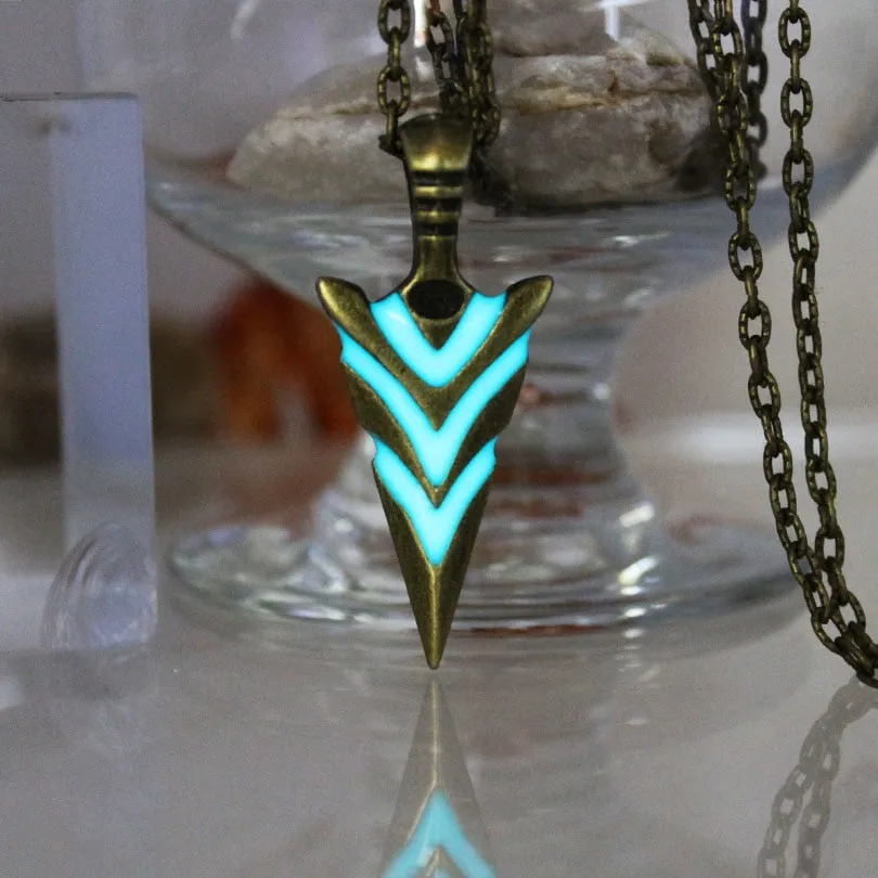 Glow In The Dark Arrowhead Necklace