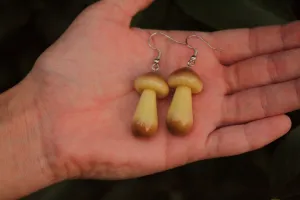 Glow in the Dark Bolete Earrings