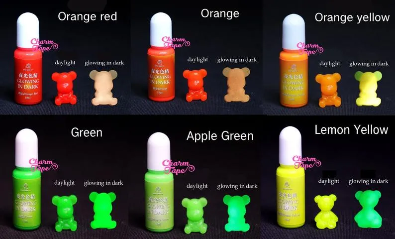Glow in The Dark Color Pigment - Colorant Pigment Dye for Resin Coloring - 10g Resin dye