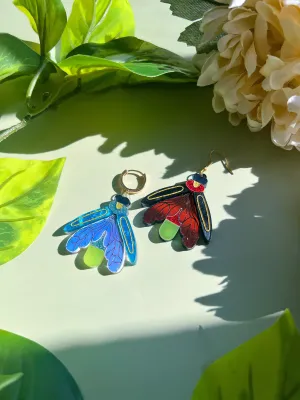 Glow in the Dark Firefly Earrings