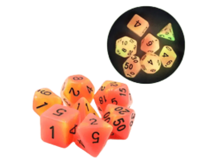 Glow in the Dark Lunar Eclipse Dice