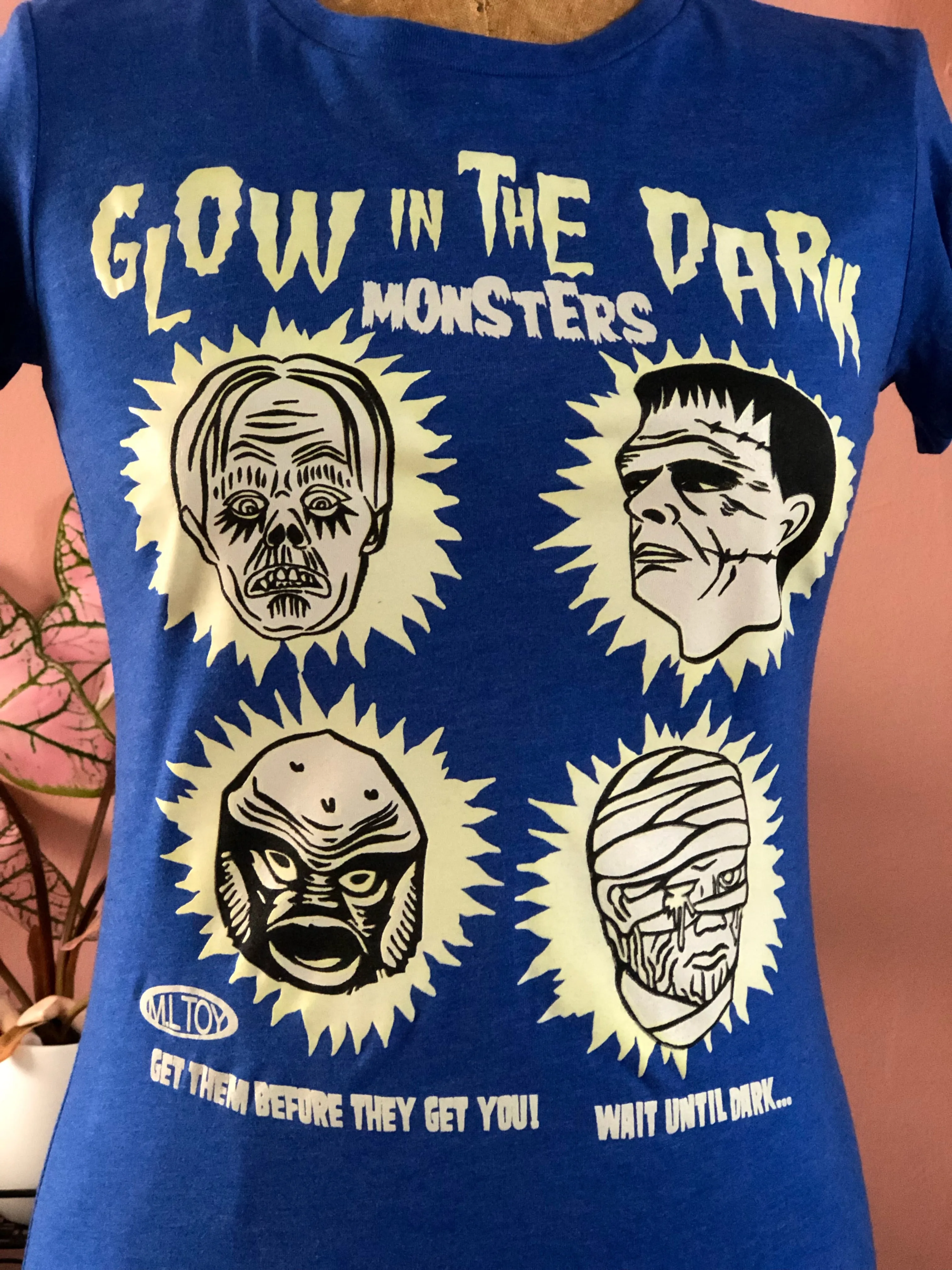 GLOW IN THE DARK MONSTERS TEE *BLUE