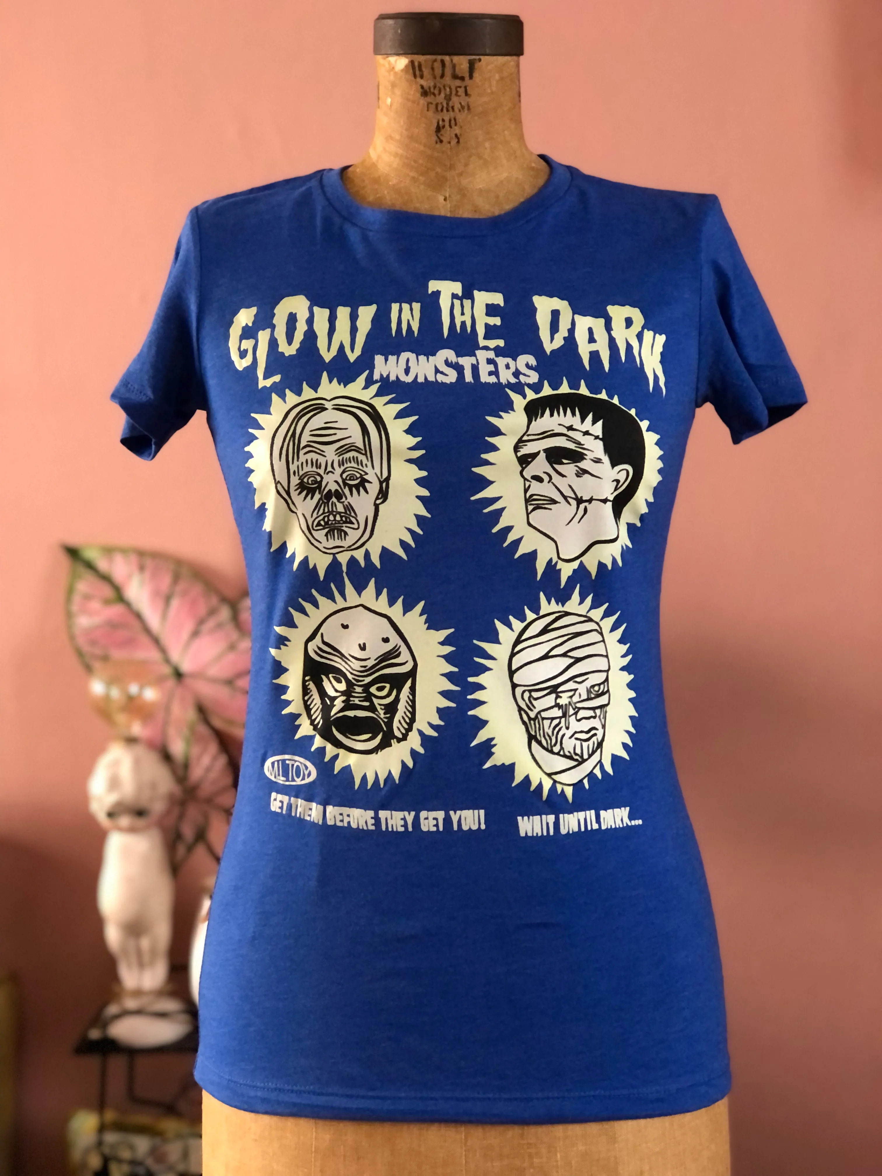 GLOW IN THE DARK MONSTERS TEE *BLUE