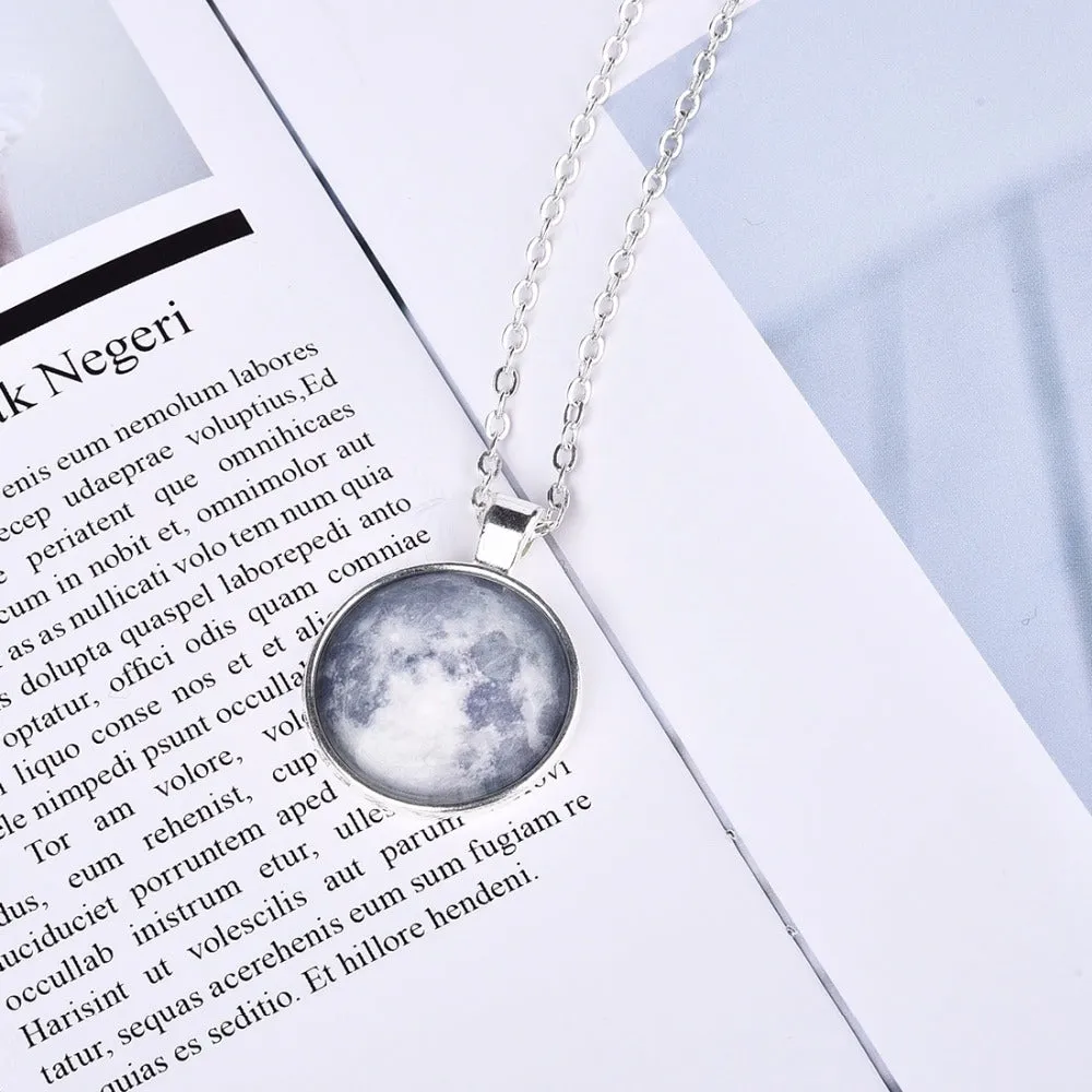 Glow In The Dark Moon Necklace