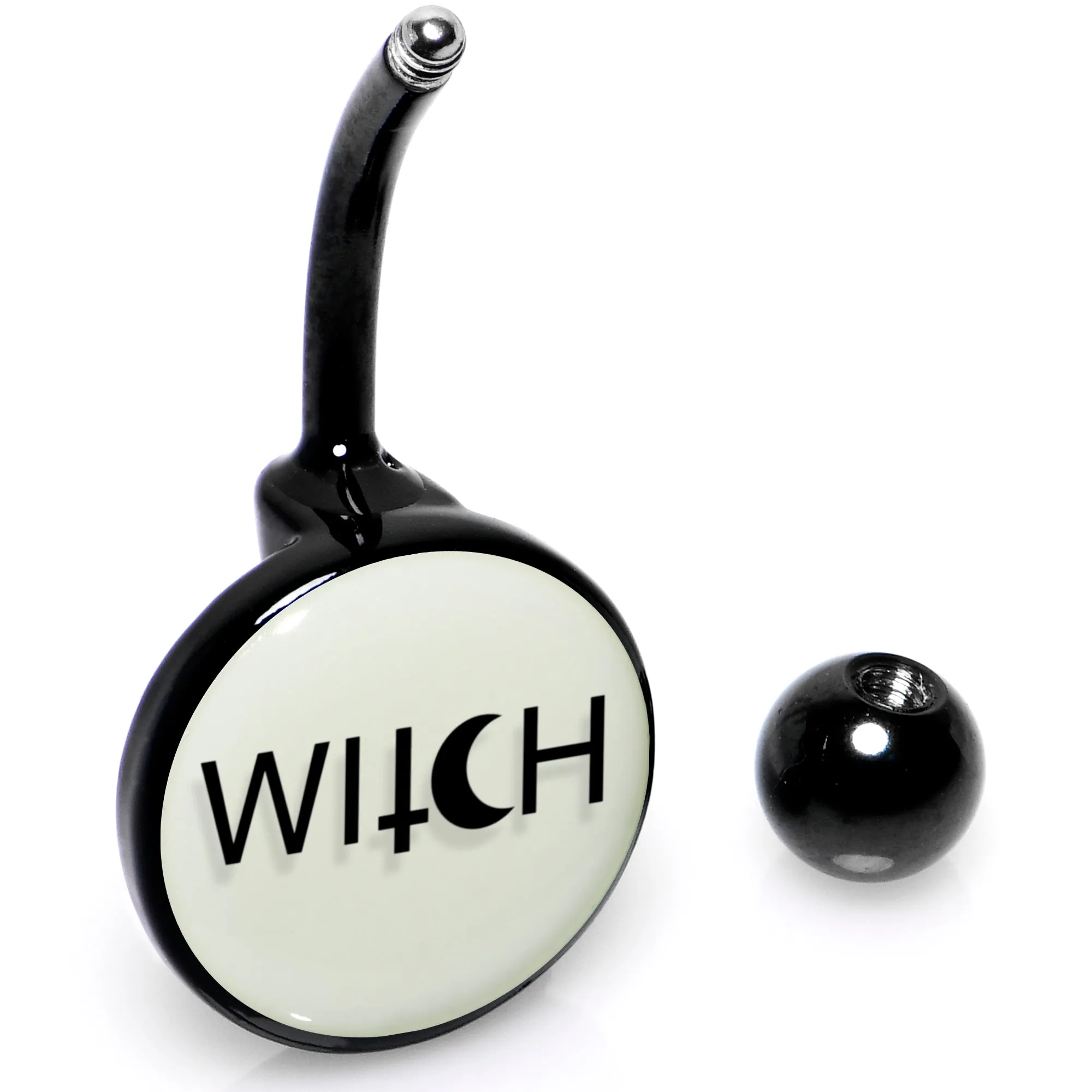 Glow in the Dark Mystical Witch Belly Ring