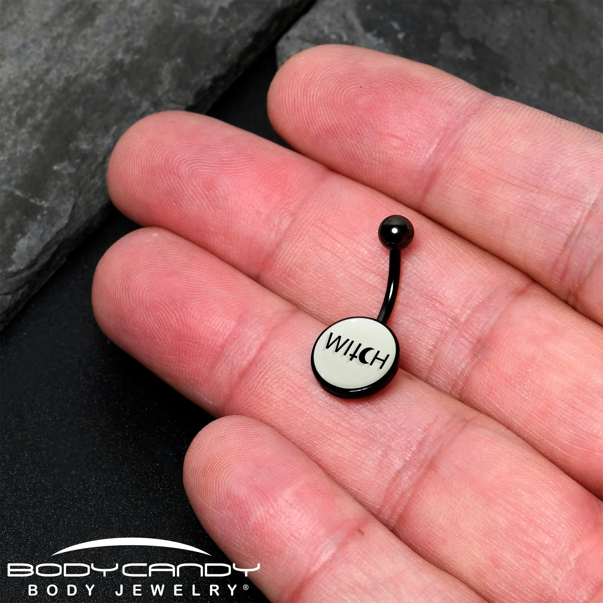 Glow in the Dark Mystical Witch Belly Ring