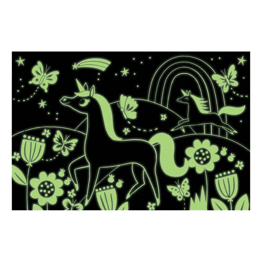 GLOW IN THE DARK PUZZLE- UNICORNS