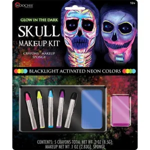 Glow in the Dark Skull Makeup Kit