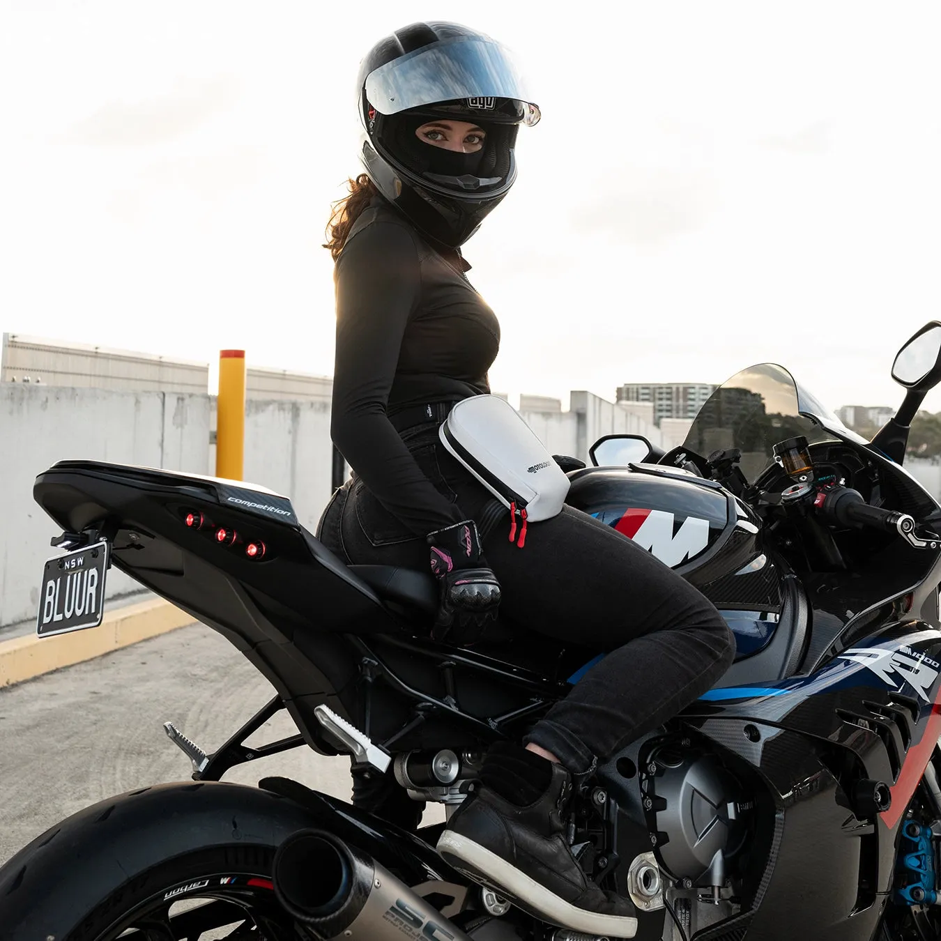 Glowrider Reflective Motorcycle Leg Bag