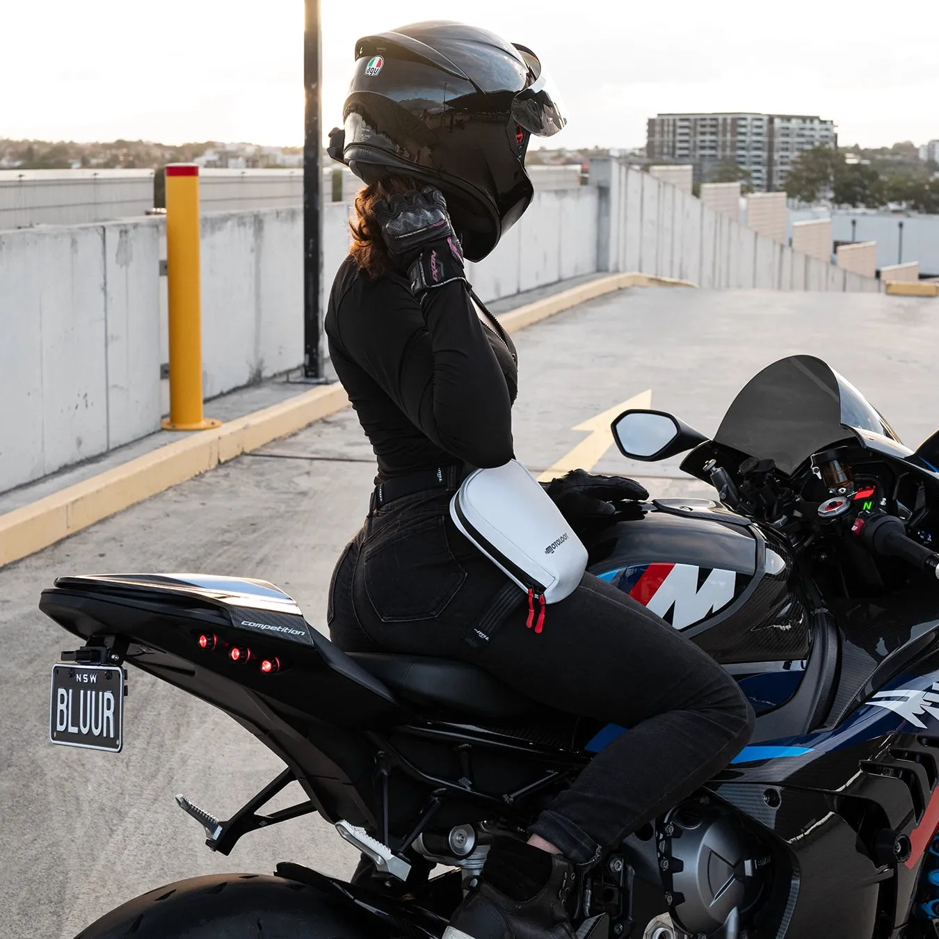 Glowrider Reflective Motorcycle Leg Bag