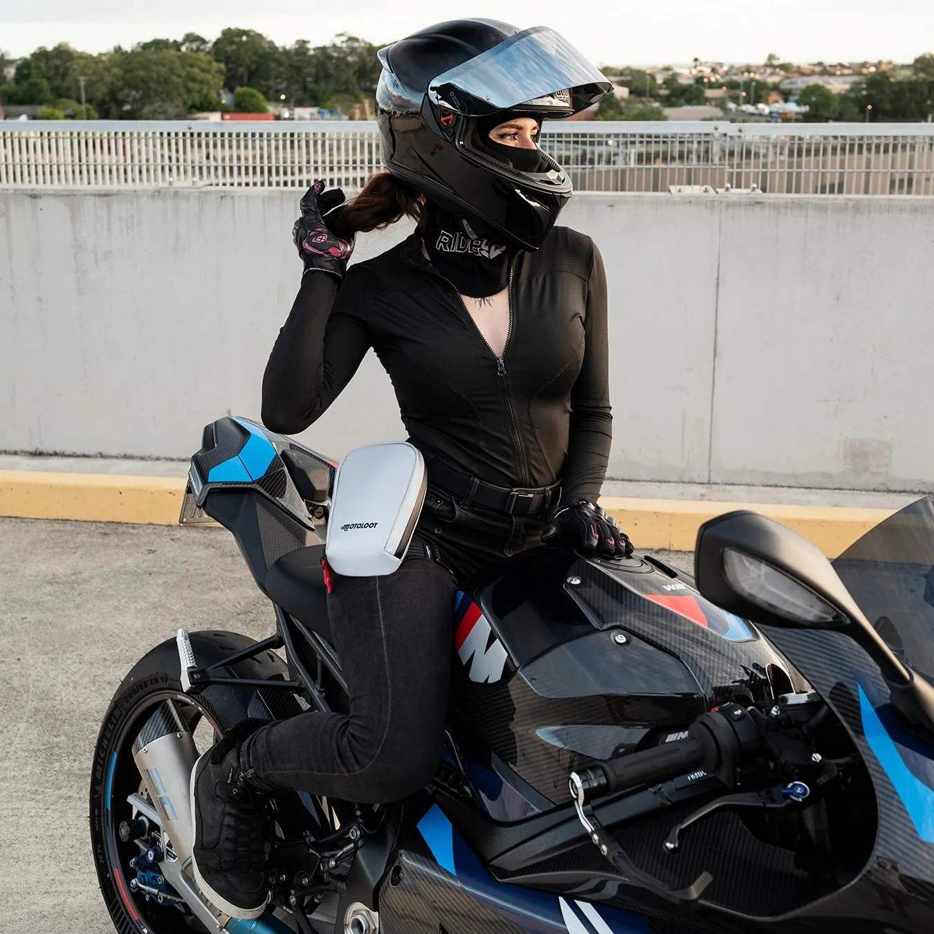 Glowrider Reflective Motorcycle Leg Bag